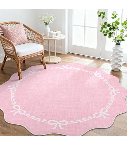 Amazon.com: SAFAVIEH Kids Collection 5' Round Pink SFK802U
